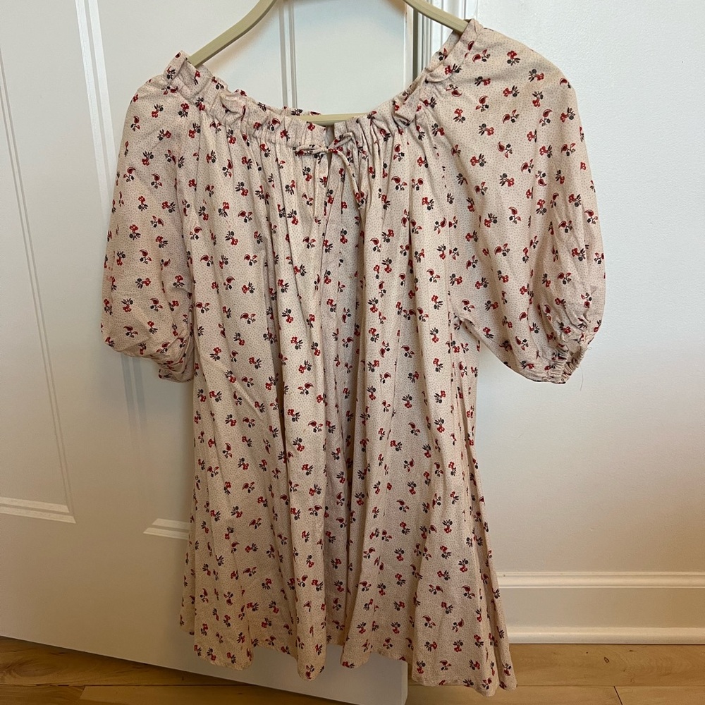 Floral Cream girl dress